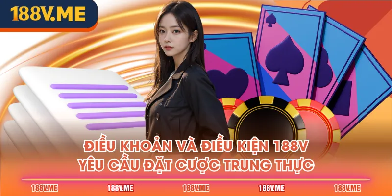 Điều khoản và điều kiện 188V yêu cầu đặt cược trung thực